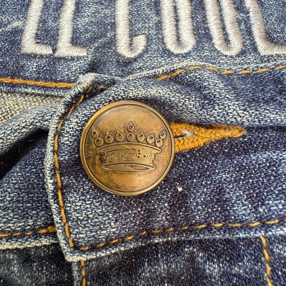 LL Cool J Mens 34 Denim Shorts Baggy Y2K Hip Hop Streetwear Jorts - Picture 5 of 14